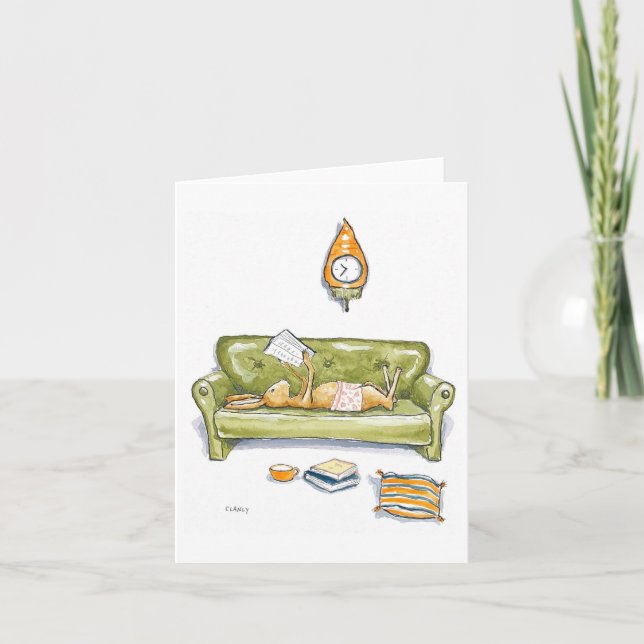 Bekvämt hare kort (Framsida)