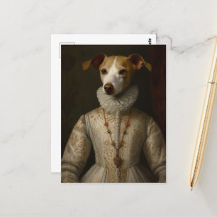Bekvämt historiskt Hund Porträtt Vykort