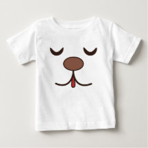 Bekvämt hund vit ansikte