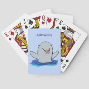 Bekvämt illustration av tecknaden i lycklig casinokort