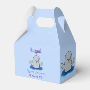 Bekvämt illustration av tecknaden i lycklig presentaskar