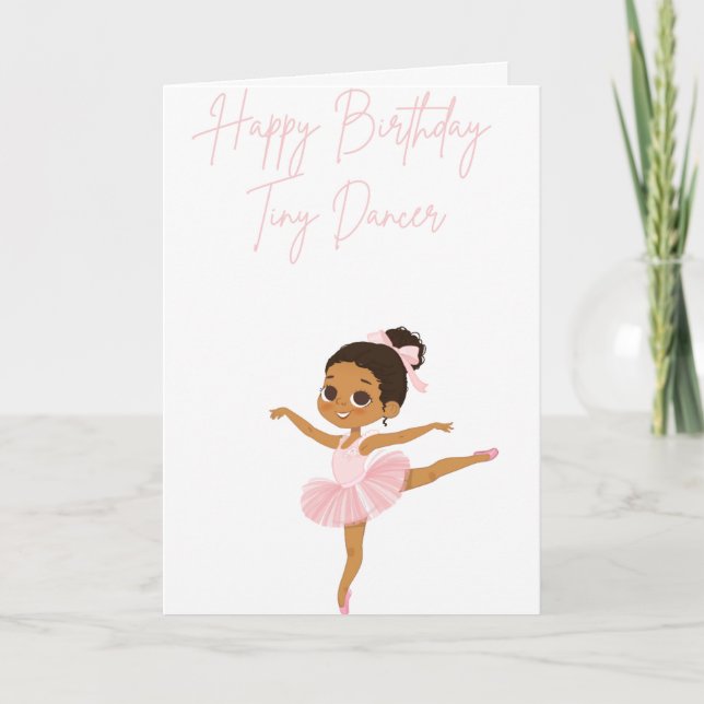Bekvämt illustrerad Little Ballerina Inbjudan (Framsida)