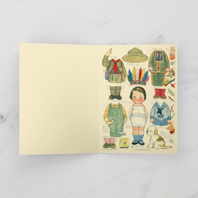 Bekvämt Indian Art-reproduktion Kort (Inuti)