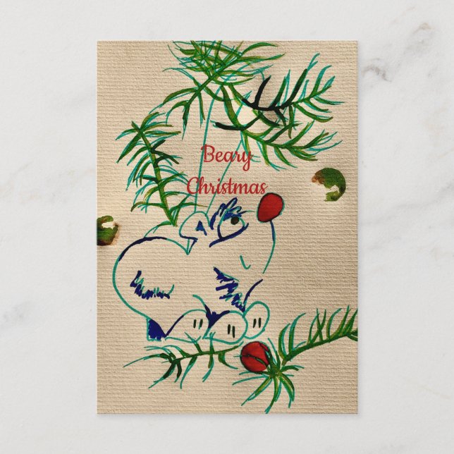 Bekvämt julkort rådkort (Framsida)