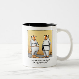 Bekvämt Karate Humor Mugg Gift