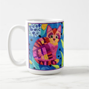 Bekvämt kattfilt som design kaffemugg