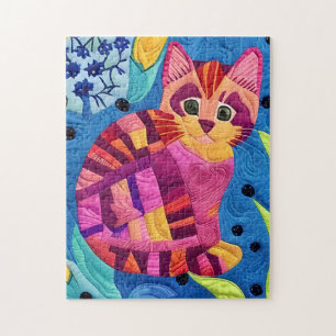 Bekvämt kattfilt som design pussel