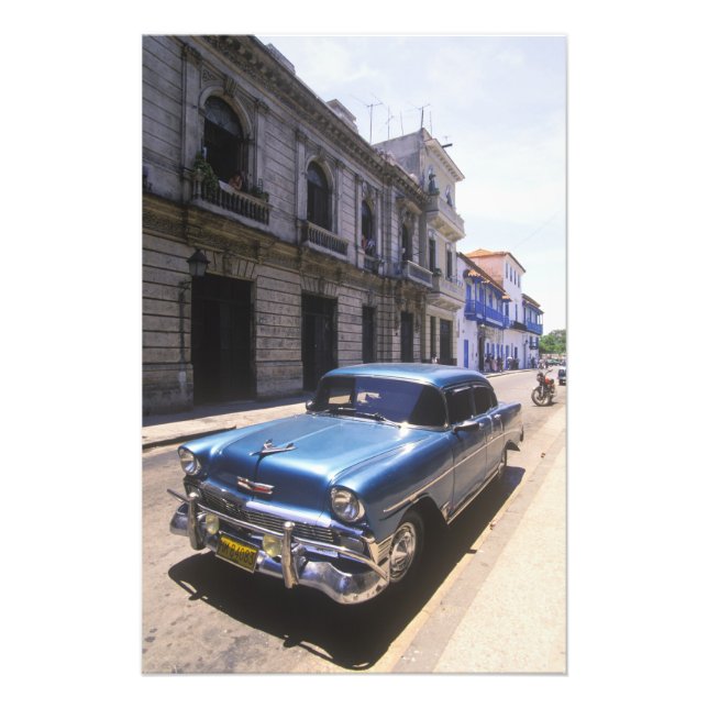 Bekvämt klassisk Chevrolet återställd från Fototryck (Framsidan)