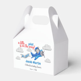 Bekvämt litet Nalle Flygplanets babydusch Presentaskar