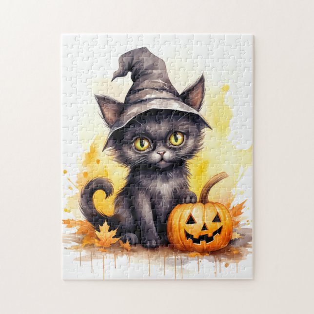 Bekvämt Little Kattunge Witch Pussel (Vertikal)