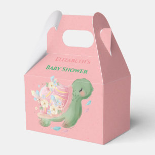 Bekvämt Little Turtle Rosa Baby Shower Presentaskar