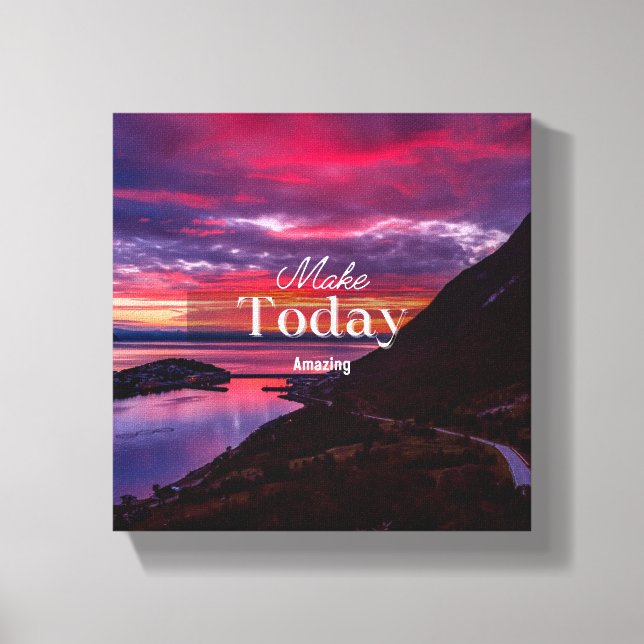 Bekvämt målad canvastryck (Framsida)