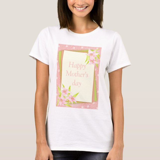 Bekvämt Mors dag T Shirt (Framsida)
