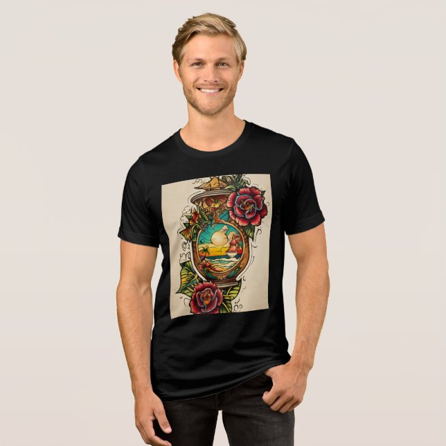 Bekvämt och Snyggt Bella+Canvas Tri-Blend T Shirt (Framsida Full)