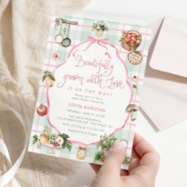 Bekvämt odlad med Kärlek Baby Shower Inbjudningar