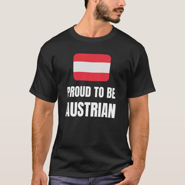 Bekvämt Österrike T Shirt (Framsida)