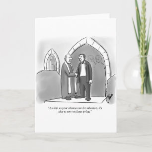 Bekvämt religionskort Humor Kort