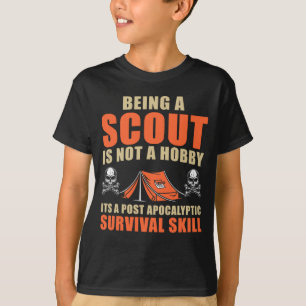 Bekvämt scout Äventyr Tält Nature Älskare Camp T Shirt