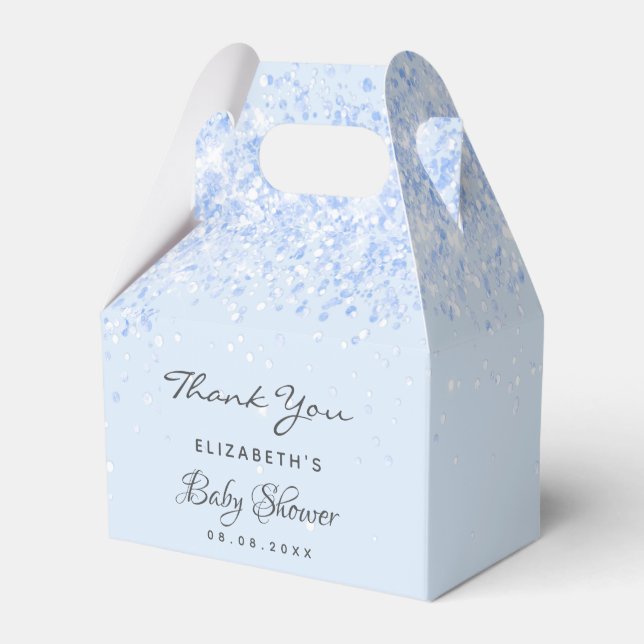 Bekvämt Shower Blue Boy-konetti tack Presentaskar (Framsidan Sidan)