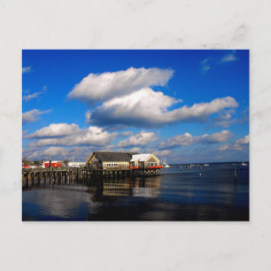 Bekvämt skådespel Maine Harbour-vykort Vykort