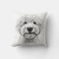 Bekvämt skiss över hund, lagotto