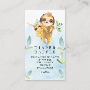 Bekvämt småbarnshuggare Diaper Raffle Biljett Tilläggskort