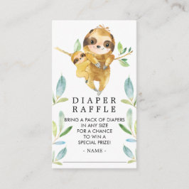 Bekvämt småbarnshuggare Diaper Raffle Biljett Tilläggskort