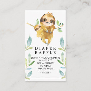 Bekvämt småbarnshuggare Diaper Raffle Biljett Tilläggskort