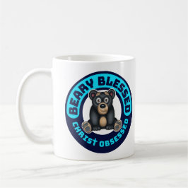 Bekvämt svart björn, Beary Blsed Kristus besatt Kaffemugg
