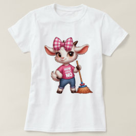 Bekvämt Tecknad med ben och rum T Shirt