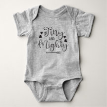 Bekvämt Tiny och Mighty Baby Bodykostym