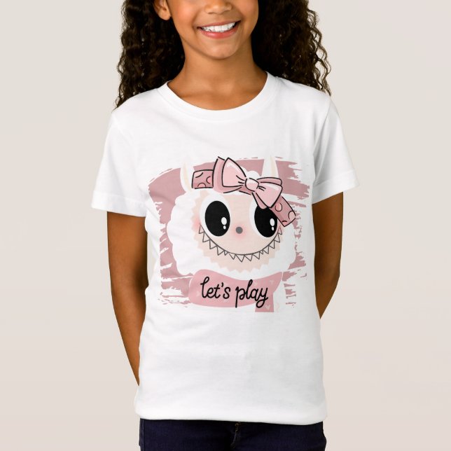 Bekvämt Whimsical Monster T Shirt (Framsida)