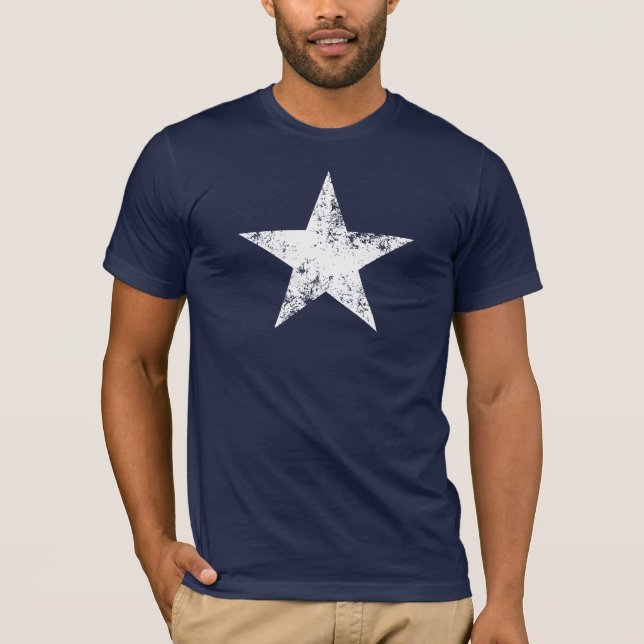 Bekymrad Bonnie blåttstjärnaflagga Tee Shirt (Framsida)