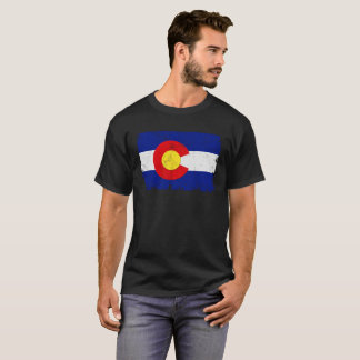 Bekymrad Colorado flagga T-shirt