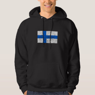 Bekymrad Finland flagga Sweatshirt