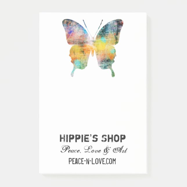 Bekymrad fjäril post-it block (Framsida)