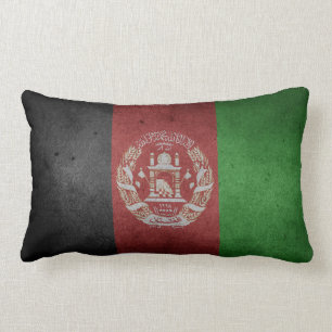 Bekymrad flagga av Afghanistan Lumbarkudde
