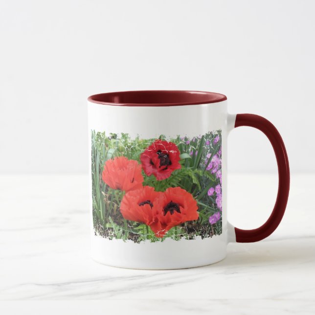 Bekymrad gräns - 2 sid Ringermuggen Mugg (Höger)