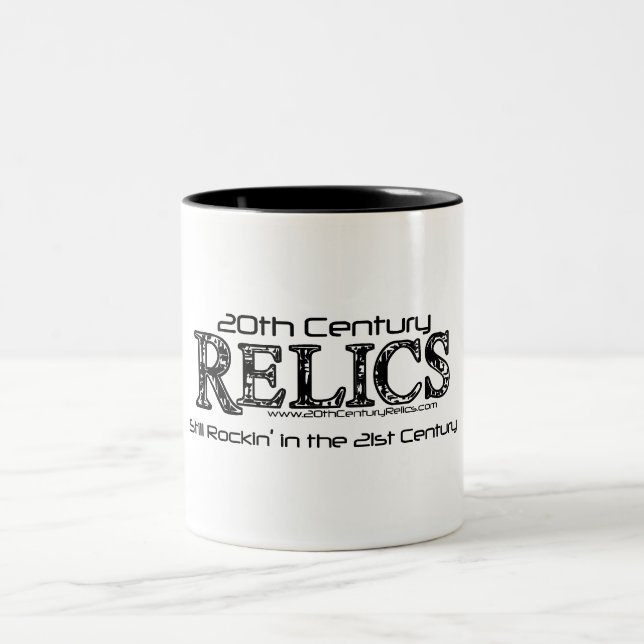 Bekymrad gräns - 2 sid Ringermuggen Två-Tonad Mugg (Center)