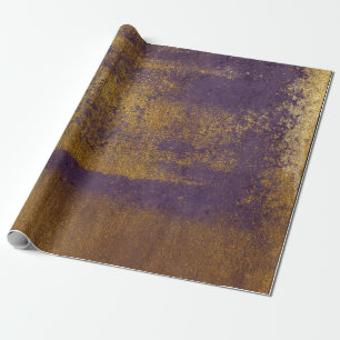 Bekymrad guld- plommonlilasjal presentpapper
