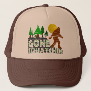 Bekymrad hatt för borta Squatchin vintage Keps