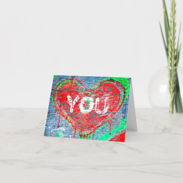 Bekymrad Hjärta Helgkort (Framsida)