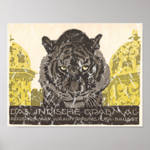 Bekymrad indisk grav - poster