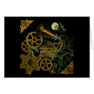 Bekymrad LookSteampunk design Hälsningskort