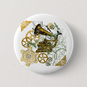 Bekymrad LookSteampunk design Knapp