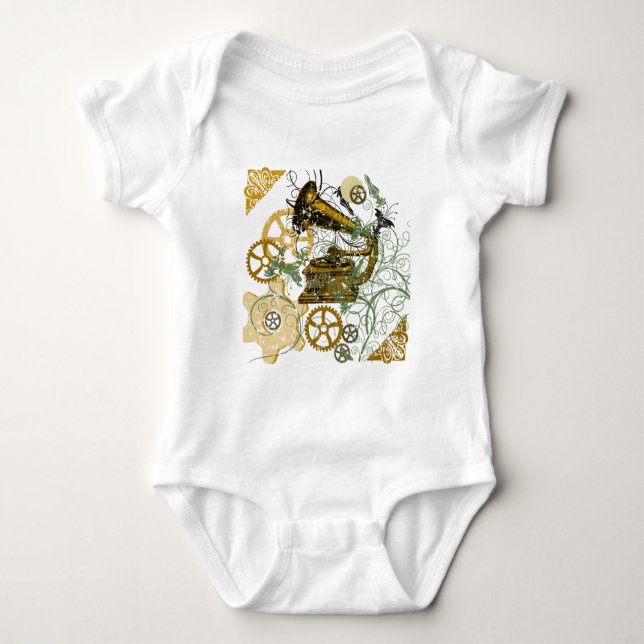 Bekymrad LookSteampunk design Tee Shirt (Framsida)