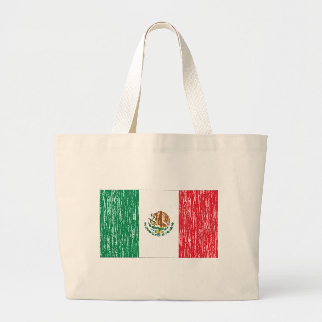 Bekymrad mexicansk flagga jumbo tygkasse (Framsidan)