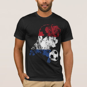 Bekymrad nederländsk fotboll t-shirt