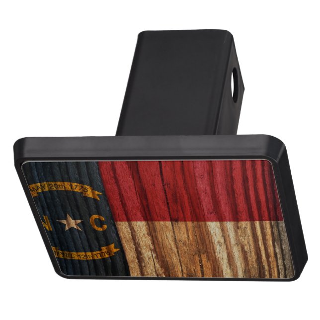 Bekymrad North Carolina flagga Skydd För Dragkrok (Topp)