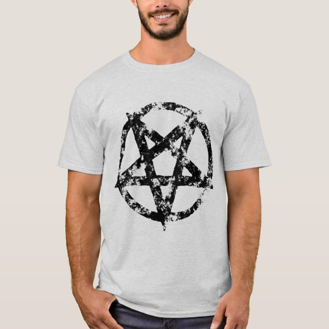 Bekymrad Pentagramt-skjorta Tee (Framsida)